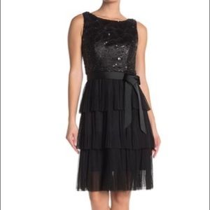 Marina Fit & Flare Tiered Dress (fits size 4-6)